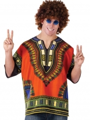 60s Costume Dashiki Hippie Shirt - Mens 60s Hippie Costumes